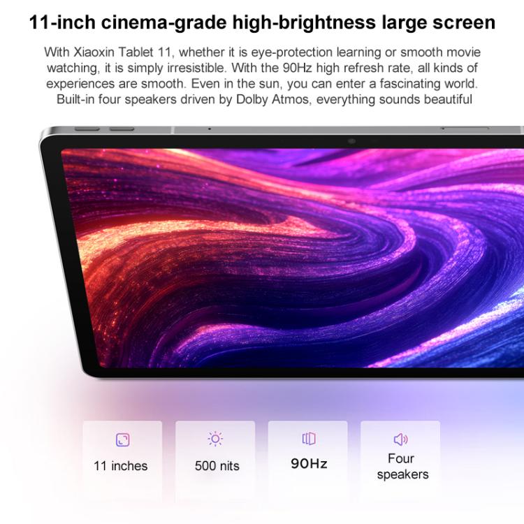 Lenovo Xiaoxin Pad 11 Zoll 2025 5G Tablet, 8GB+256GB, Android 15, MediaTek Dimensity 6300 Octa Core, US Stecker, 8GB+256GB 5G