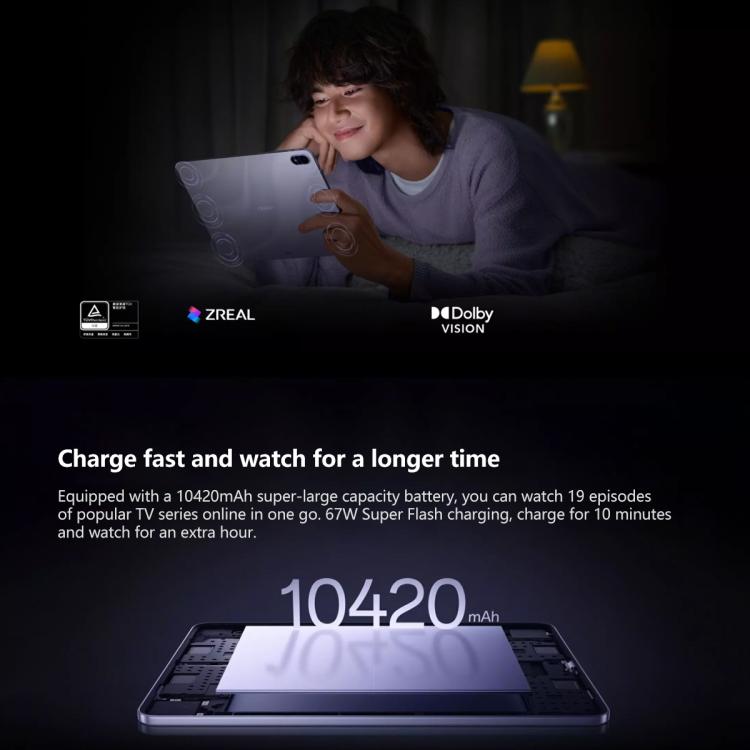 OPPO Pad 5 12,1 Zoll Soft Light Screen Tablet PC, 12GB+256GB, ColorOS 16.0 MediaTek Dimensity 9400+ Octa Core, 12GB+256GB Soft Light