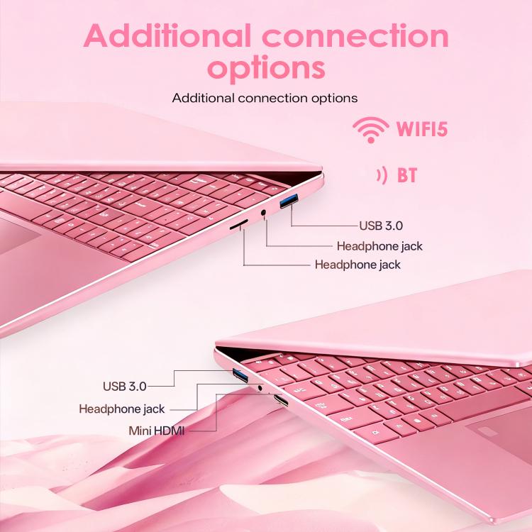 GXMO T152J 15,6 Zoll Laptop, 16 GB+512 GB, Windows 11 Pro Intel Celeron N5100 Quad Core, unterstützt Fingerabdruck-Entsperrung, EU-Stecker, 16 GB+512 GB, EU-Stecker