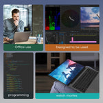GXMO G156 15,6 Zoll Laptop, 16GB+512GB, Windows 11 AMD Ryzen 7 5825U Octa Core, unterstützt Fingerabdruck-Entsperrung, US-Stecker, 32GB+1TB