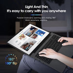 GXMO G156 15,6 Zoll Laptop, 16GB+512GB, Windows 11 AMD Ryzen 7 5825U Octa Core, unterstützt Fingerabdruck-Entsperrung, US-Stecker, 32GB+1TB