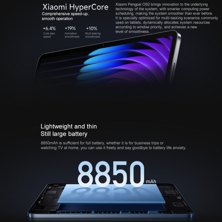 Xiaomi Pad 7 11.2 Zoll, 8GB+256GB, HyperOS 2 Qualcomm Snapdragon 7+ Gen3 Octa Core, 8GB+256GB