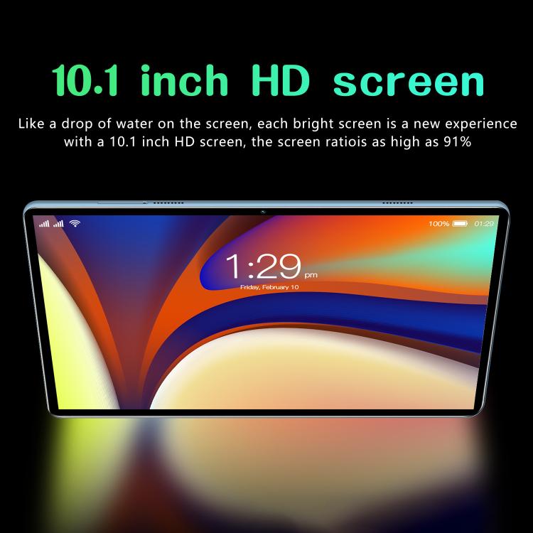 BDF P70 10,1 Zoll 4G LTE Tablet PC, 4 GB + 64 GB, Android 10 MTK6750 Octa Core, Dual-SIM-Unterstützung, EU-Stecker, 6 GB + 128 GB, EU-Stecker