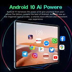 BDF P70 10,1 Zoll 4G LTE Tablet PC, 6GB+128GB, Android 10 MTK6750 Octa Core, Dual-SIM-Unterstützung, EU-Stecker, 8GB+256GB, EU-Stecker