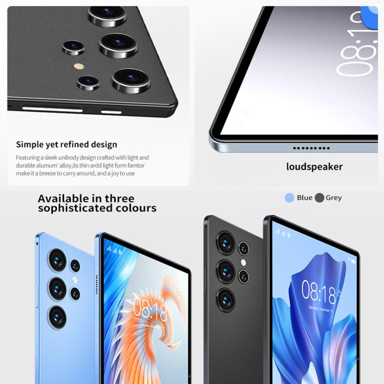 BDF H39 10,1 Zoll 4G LTE Tablet PC, 6GB+128GB, Android 10 MTK6750 Octa Core, unterstützt Dual-SIM, US-Stecker, 8GB+256GB, US-Stecker