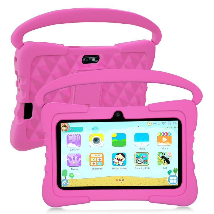 BDF K3 7 Zoll WiFi Kids Tablet PC mit Silikonhülle, 1GB+16GB, Android 8.1 MTK6735 Quad Core CPU, US-Stecker, 3GB+32GB