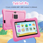 BDF T7 7 Zoll WiFi Kids Tablet PC mit Silikonhülle, 2GB+32GB, Android 8.1 MTK6735 Quad Core CPU, US-Stecker, 4GB+64GB