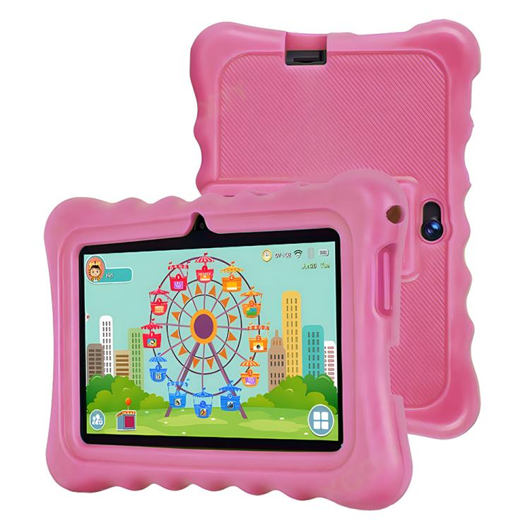 BDF T7 7 Zoll WiFi Kids Tablet PC mit Silikonhülle, 2GB+32GB, Android 8.1 MTK6735 Quad Core CPU, US-Stecker, 4GB+64GB
