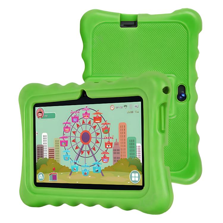 BDF T7 7 Zoll WiFi Kids Tablet PC mit Silikonhülle, 2GB+32GB, Android 8.1 MTK6735 Quad Core CPU, US-Stecker, 4GB+64GB