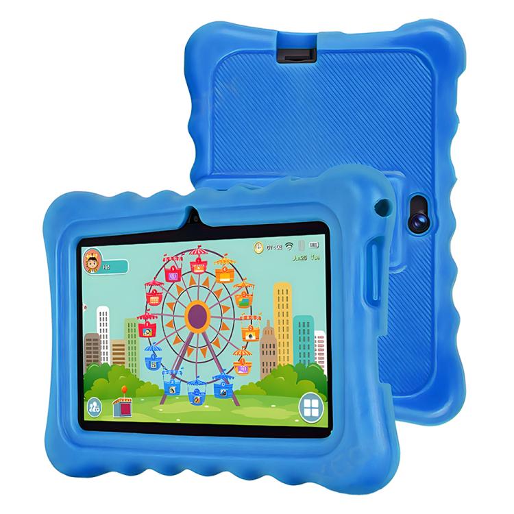 BDF T7 7 Zoll WiFi Kids Tablet PC mit Silikonhülle, 2GB+32GB, Android 8.1 MTK6735 Quad Core CPU, US-Stecker, 4GB+64GB