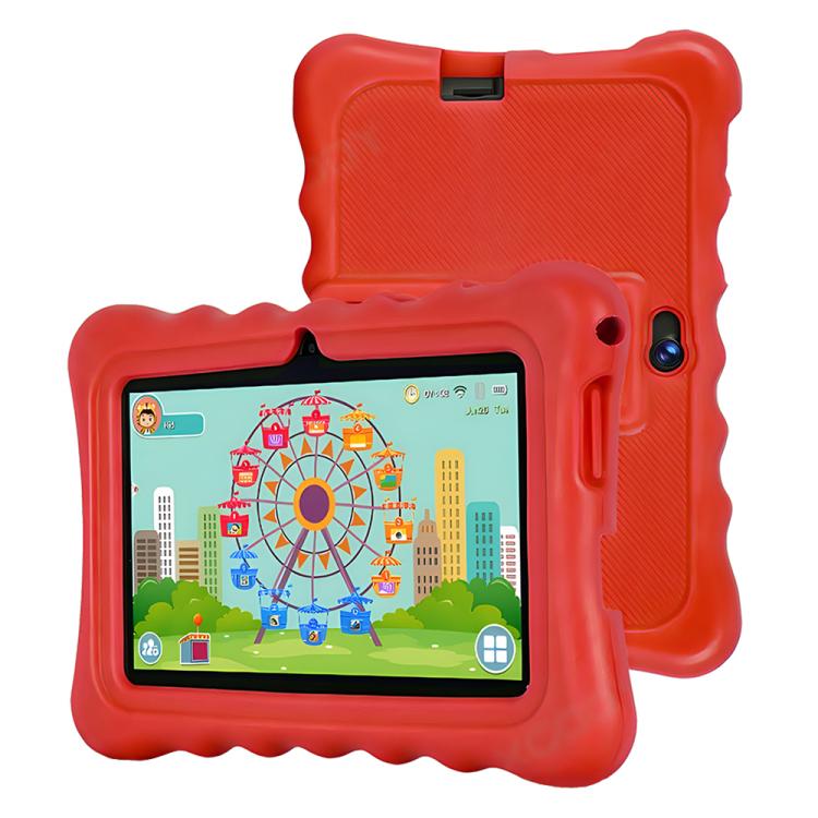 BDF T7 7 Zoll WiFi Kids Tablet PC mit Silikonhülle, 2GB+32GB, Android 8.1 MTK6735 Quad Core CPU, US-Stecker, 4GB+64GB
