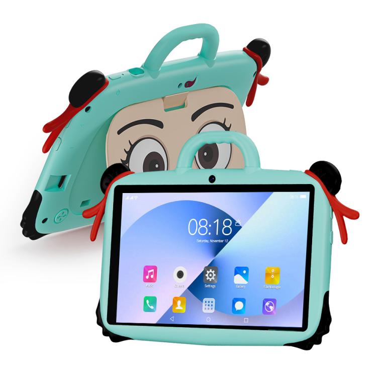 BDF 7 Zoll WiFi Kinder Tablet PC mit Nezha Silikonhülle, 1GB+16GB, Android 8.1 MTK6735 Quad Core CPU, US Stecker, 3GB+32GB