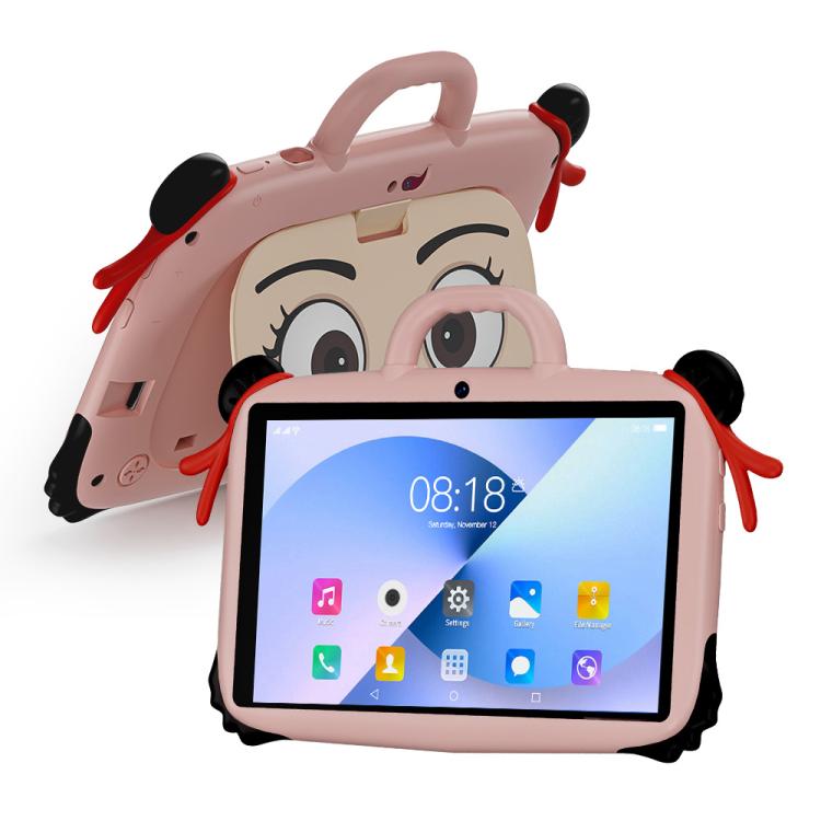 BDF 7 Zoll WiFi Kids Tablet PC mit Nezha Silikonhülle, 2GB+32GB, Android 8.1 MTK6735 Quad Core CPU, US-Stecker, 4GB+64GB