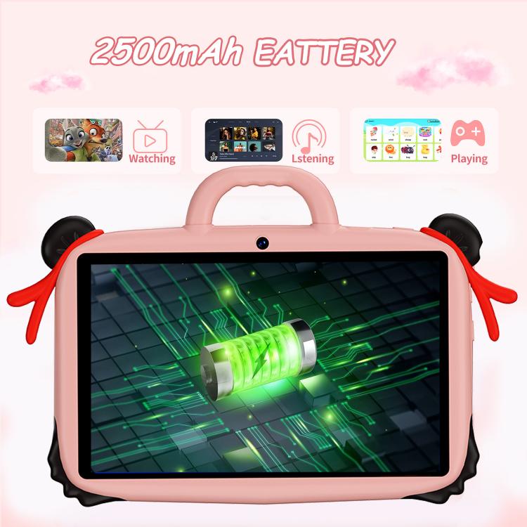 BDF 7 Zoll WiFi Kids Tablet PC mit Nezha Silikonhülle, 2GB+32GB, Android 8.1 MTK6735 Quad Core CPU, US-Stecker, 4GB+64GB