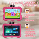 BDF 7 Zoll WiFi Kinder Tablet PC mit Krabben-Silikonhülle, 1GB+16GB, Android 8.1 MTK6735 Quad-Core CPU, US-Stecker, 3GB+32GB