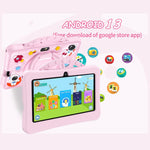 BDF 7 Zoll WiFi Kinder-Tablet-PC mit tragbarer Astronauten-Silikonhülle, 1GB+16GB, Android 8.1 MTK6735 Quad-Core-CPU, US-Stecker, 3GB+32GB