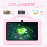 BDF 7 Zoll WiFi Kinder-Tablet-PC mit tragbarer Astronauten-Silikonhülle, 1GB+16GB, Android 8.1 MTK6735 Quad-Core-CPU, US-Stecker, 3GB+32GB