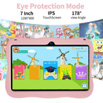 BDF 7 Zoll WiFi Kinder Tablet PC mit Space-Man Silikonhülle, 2GB+32GB, Android 8.1 MTK6735 Quad Core CPU, US Stecker, 4GB+64GB