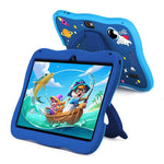 BDF 7 Zoll WiFi Kinder Tablet PC mit Space-Man Silikonhülle, 2GB+32GB, Android 8.1 MTK6735 Quad Core CPU, US Stecker, 4GB+64GB