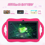 BDF 7 Zoll WiFi Kinder-Tablet-PC mit Giraffen-Silikonhülle, 1 GB + 16 GB, Android 8.1 MTK6735 Quad-Core-CPU, US-Stecker, 3 GB + 32 GB