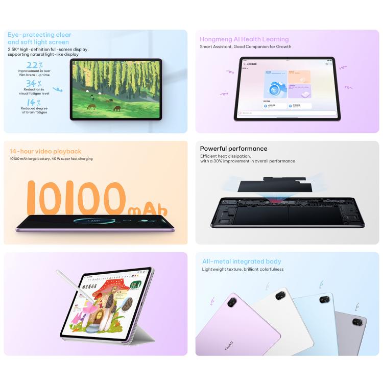 HUAWEI MatePad 11.5 2026 WiFi, 8GB+128GB, HarmonyOS 5.1 Hisilicon Kirin T82B, Unterstützt kein Google Play, WiFi 8GB+128GB