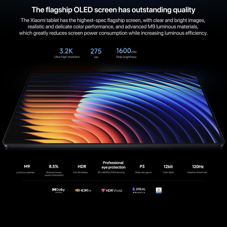 Xiaomi Pad 7 Ultra 14 Zoll, 12GB+512GB, HyperOS 2, XRING O1 3nm Deca Core CPU, 12GB+512GB