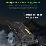 HOTWAV Tab R9 Ultra IP68/IP69K Robustes Tablet, 8GB+512GB, 11 Zoll Android 15 Unisoc T8200 Octa Core 5G Netzwerk, Globale Version mit Google Play, EU Stecker, Tab R9 Ultra