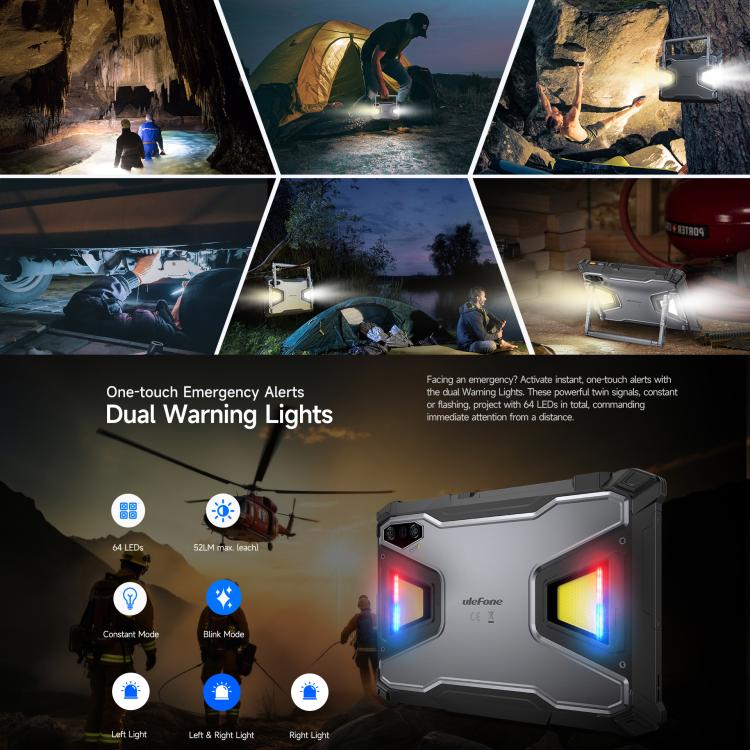Ulefone Armor Pad 5 Pro Outdoor-Tablet-PC, 12 GB + 512 GB, 11 Zoll Android 15 MediaTek Dimensity 7400X Octa-Core 5G-Netzwerk, EU-Stecker, Armor Pad 5 Pro