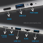 11,6 Zoll Touchscreen Yoga Laptop, 6 GB+256 GB, Windows 11 Intel Celeron N4020 Dual Core, EU-Stecker, 6 GB+256 GB