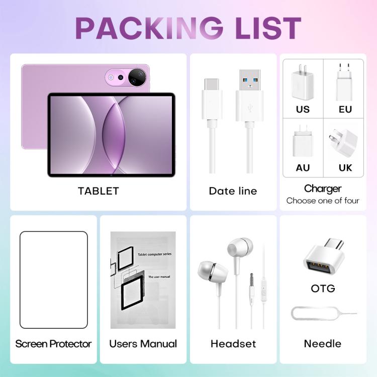 Pad 9 Ultra 10,1 Zoll 3G Telefonanruf Tablet PC, 2GB+32GB, Android 10 MTK6737 Quad Core, EU-Stecker