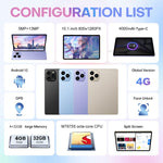 Pad 8 Pro 10,1 Zoll 4G LTE Tablet PC Combo-Set, 4 GB + 32 GB, Android 10 MT6755 Octa Core, mit Tastatur / Maus / Lederhülle, US-Stecker, US-Stecker
