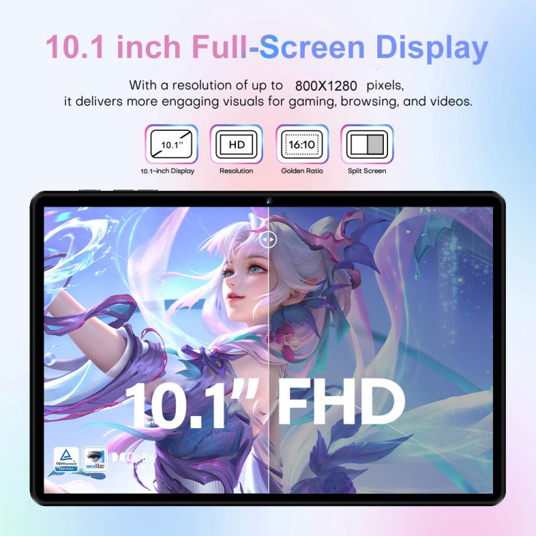 Pad 8 Pro 10,1 Zoll 4G LTE Tablet PC Combo-Set, 4 GB + 32 GB, Android 10 MT6755 Octa Core, mit Tastatur / Maus / Lederhülle, US-Stecker, US-Stecker