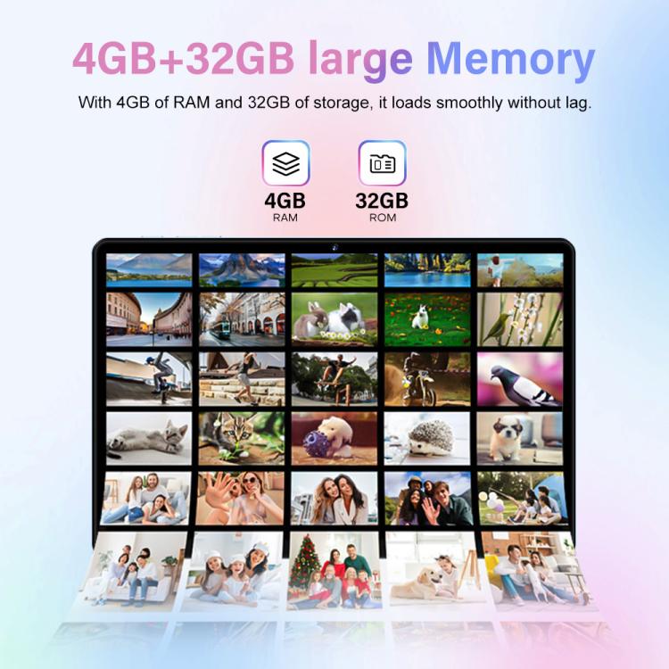 Pad 8 Pro 10,1 Zoll 4G LTE Tablet PC Combo Set, 4GB+32GB, Android 10 MT6755 Octa Core, mit Tastatur / Maus / Lederhülle, EU Stecker