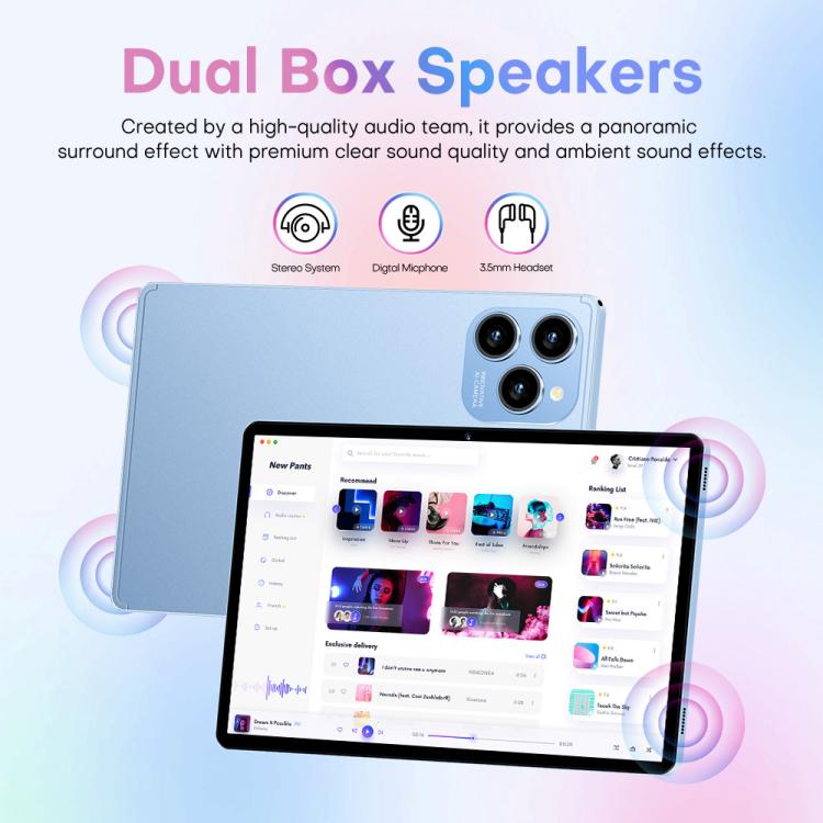 Pad 8 Pro 10,1 Zoll 4G LTE Tablet PC Combo-Set, 4GB+32GB, Android 10 MT6755 Octa Core, mit Tastatur / Maus / Lederhülle, AU-Stecker