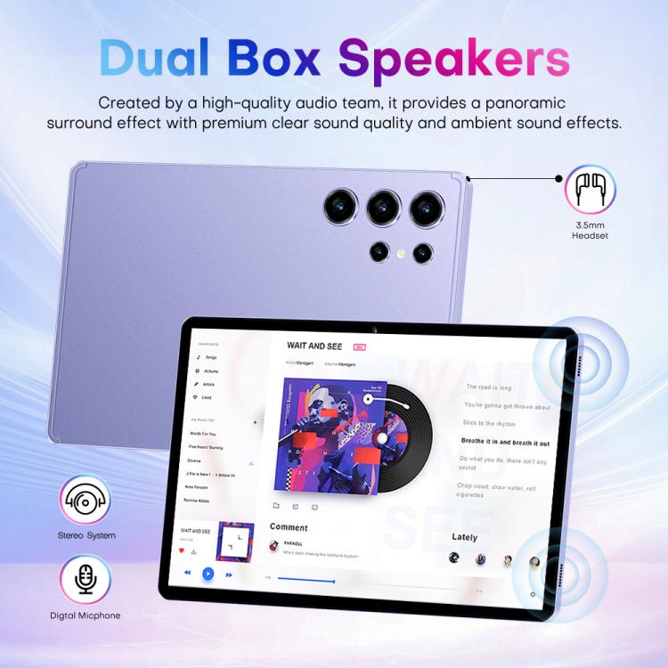 Pad 9 Pro 10.1 Zoll 4G LTE Tablet-PC-Kombiset, 4 GB + 32 GB, Android 10 MT6755 Octa Core, mit Tastatur / Maus / Lederhülle, EU-Stecker