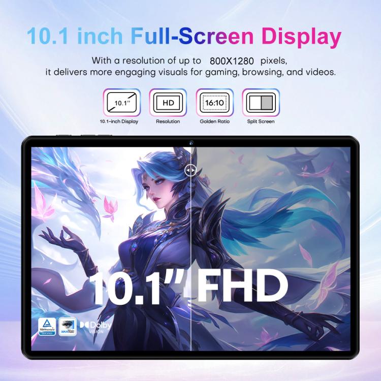 Pad 9 Pro 10,1 Zoll 4G LTE Tablet PC Combo Set, 4GB+32GB, Android 10 MT6755 Octa Core, mit Tastatur / Maus / Lederhülle, UK-Stecker