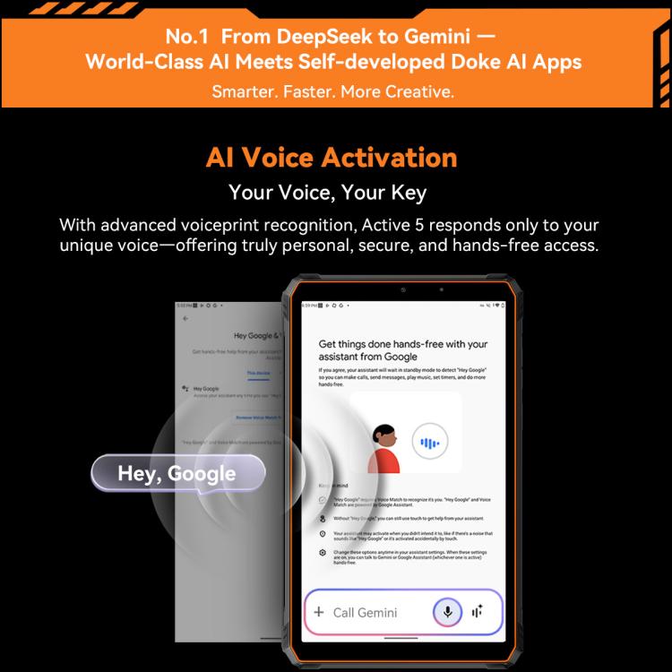 Blackview Active 5 4G Robustes Tablet, 8GB+128GB, 8,68 Zoll Android 14 Unisoc UMS9230E T615 Octa Core, Globale Version mit Google Play, Active 5