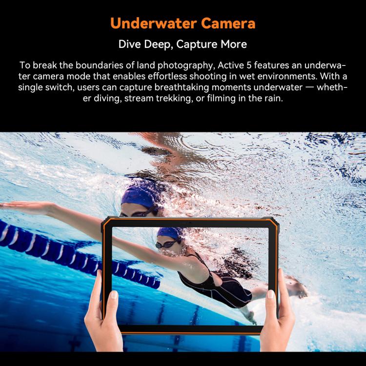 Blackview Active 5 4G Robustes Tablet, 8GB+128GB, 8,68 Zoll Android 14 Unisoc UMS9230E T615 Octa Core, Globale Version mit Google Play, Active 5