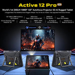 Blackview Active 12 Pro 5G Rugged Tablet, 12 GB + 256 GB, 11 Zoll Android 15 Dimensity 7300 Octa-Core, Globale Version mit Google Play, 16 GB + 1 TB