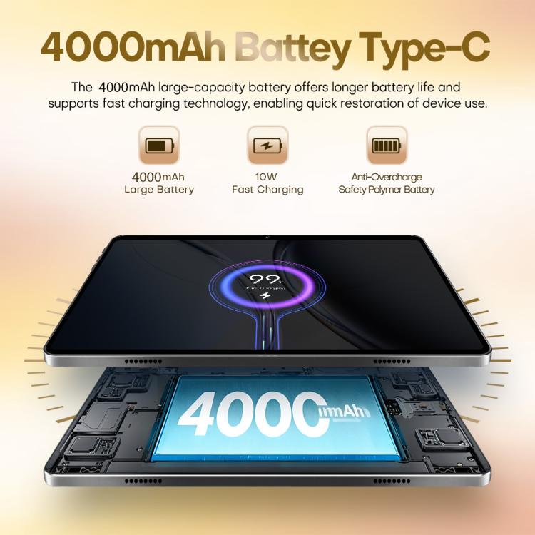 Pad 8 Ultra 10,1 Zoll 3G Telefonanruf Tablet PC, 3GB+32GB, Android 10 MTK6755 Octa Core, EU Stecker