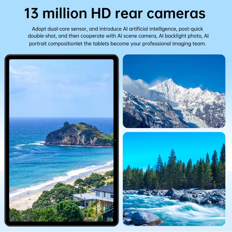Pro 13 10.1 inch 4G LTE Tablet PC, 4GB+32GB, Android 10 MTK6755 Octa Core, AU Plug, AU Plug