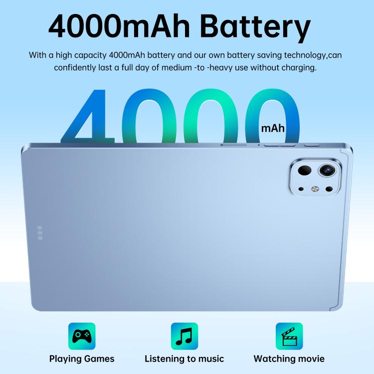 Pro 13 10,1 Zoll 4G LTE Tablet PC, 4 GB + 32 GB, Android 10 MTK6755 Octa Core, UK-Stecker, UK-Stecker