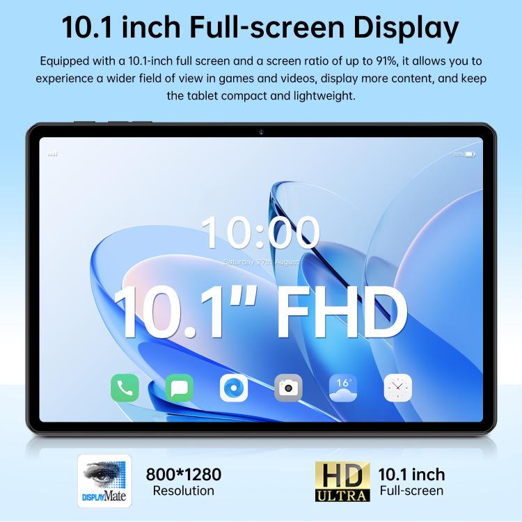 Pro 13 10,1 Zoll 4G LTE Tablet PC, 4 GB + 32 GB, Android 10 MTK6755 Octa Core, UK-Stecker, UK-Stecker