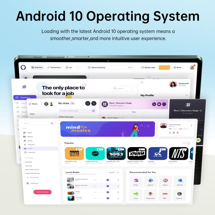 Pad 7 Pro 10,1 Zoll 4G LTE Tablet PC, 4GB+32GB, Android 10 MTK6755 Octa Core, US-Stecker