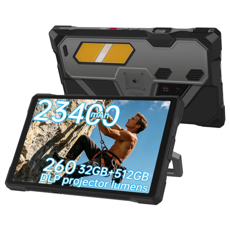 Unihertz 8849 Tank Pad Ultra Rugged Tablet PC & Projector, 16GB+512GB, 10.95 inch Android 15 Dimensity 8200 Octa Core 5G Network, EU Plug, Tank Pad Ultra