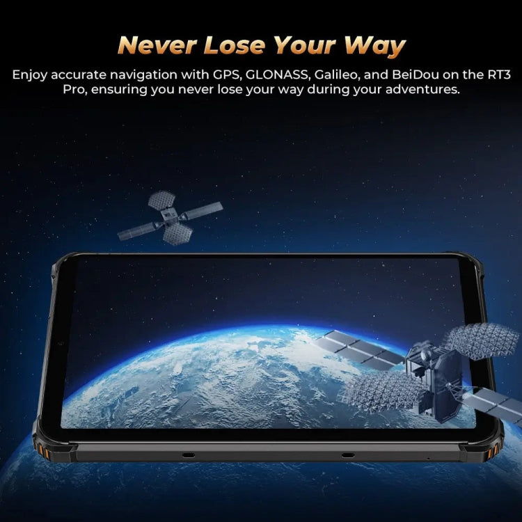 OUKITEL RT3 Pro 4G-Netzwerk IP68/IP69K Robustes Tablet, 4GB+128GB, 8,0 Zoll Android 14 MediaTek G81 Octa-Core Unterstützung Dual-SIM, EU-Stecker, RT3 Pro 4GB+128GB