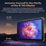 OUKITEL RT3 Pro 4G-Netzwerk IP68/IP69K Robustes Tablet, 4GB+128GB, 8,0 Zoll Android 14 MediaTek G81 Octa-Core Unterstützung Dual-SIM, EU-Stecker, RT3 Pro 4GB+128GB