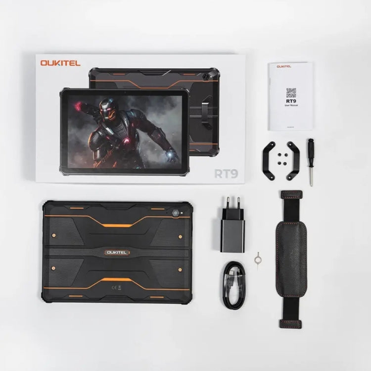 OUKITEL RT9 4G-Netzwerk IP68/IP69K Robustes Tablet, 6GB+256GB, 11 Zoll Android 14 Unisoc T606 Octa-Core Unterstützung Dual-SIM, EU Stecker, RT9 6GB+256GB