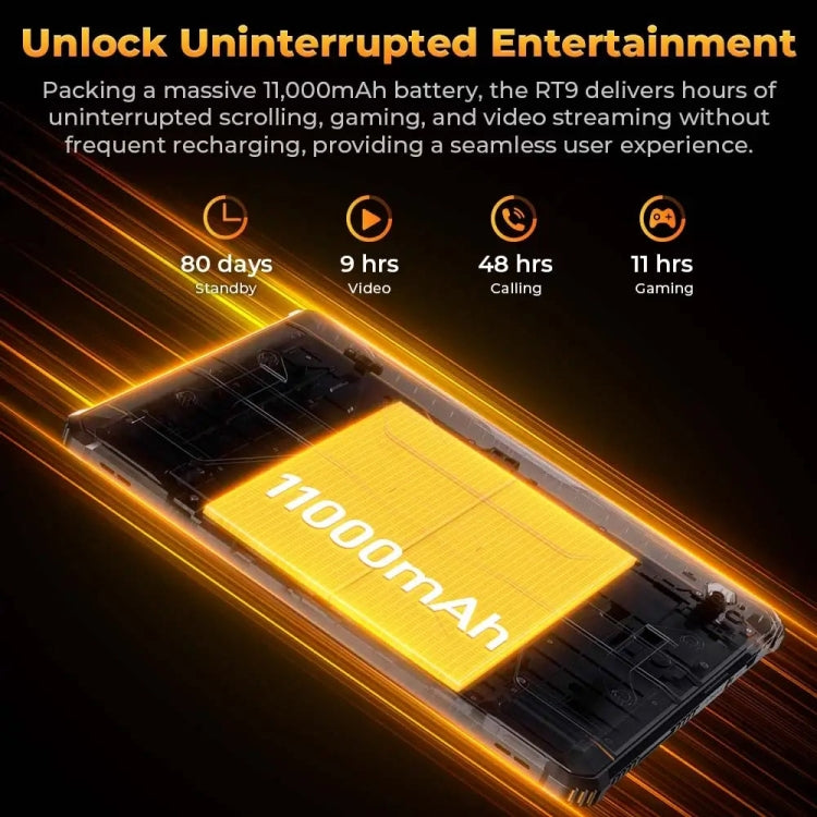 OUKITEL RT9 4G-Netzwerk IP68/IP69K Robustes Tablet, 6GB+256GB, 11 Zoll Android 14 Unisoc T606 Octa-Core Unterstützung Dual-SIM, EU Stecker, RT9 6GB+256GB