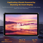 OUKITEL RT9 4G-Netzwerk IP68/IP69K Robustes Tablet, 6GB+256GB, 11 Zoll Android 14 Unisoc T606 Octa-Core Unterstützung Dual-SIM, EU Stecker, RT9 6GB+256GB